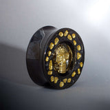 S925 Silver Celestial Skull Ear Plug（2pcs） - AKAK BODYJEWELRY - ear - tunnel
