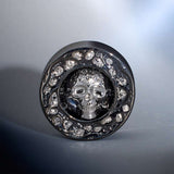 S925 Silver Celestial Skull Ear Plug（2pcs） - AKAK BODYJEWELRY - ear - tunnel