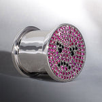 S925 Silver Fury Elf Zircon Ear Plug（2pcs） - AKAK BODYJEWELRY - ear - tunnel