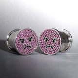 S925 Silver Fury Elf Zircon Ear Plug（2pcs） - AKAK BODYJEWELRY - ear - tunnel