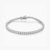 S925 Silver Moissanite Tennis Bracelet - AKAK BODYJEWELRY - ear - tunnel