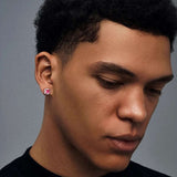 S925 Silver Sugar Cube Earrings Jewelry for Women Men - AKAK BODYJEWELRY - ear - tunnel