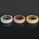S925 Stardust Moissanite Eternity Ring - AKAK BODYJEWELRY - ear - tunnel