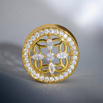 Sea View Lattice Zircon S925 Silver Ear Gauge Tunnel (2Pcs) - AKAK BODYJEWELRY - ear - tunnel