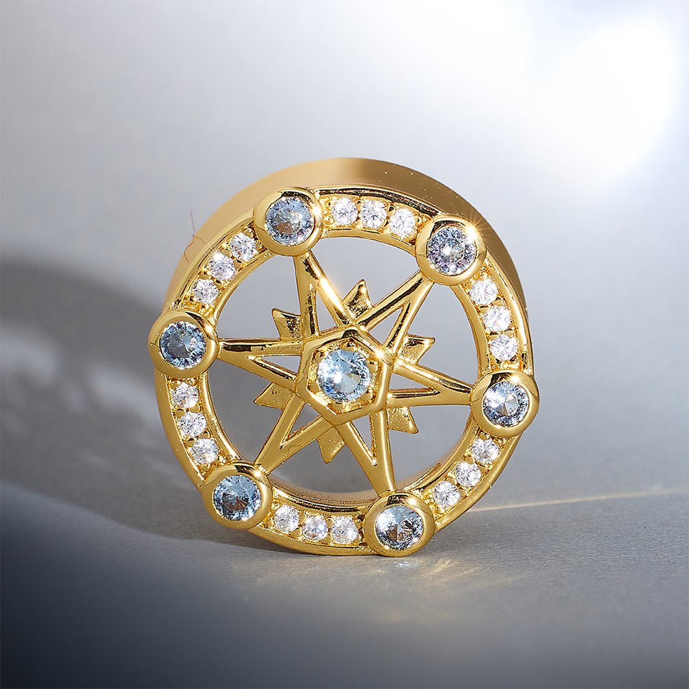Starlight Shadow Moissanite S925 Silver Ear Gauge Tunnel (2Pcs) - AKAK BODYJEWELRY - ear - tunnel