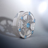 Starlight Shadow Moissanite S925 Silver Ear Gauge Tunnel (2Pcs) - AKAK BODYJEWELRY - ear - tunnel