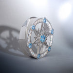 Starlight Shadow Zircon S925 Silver Ear Gauge Tunnel (2Pcs) - AKAK BODYJEWELRY - ear - tunnel