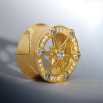 Starlight Shadow Zircon S925 Silver Ear Gauge Tunnel (2Pcs) - AKAK BODYJEWELRY - ear - tunnel