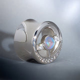 Starlight Zircon S925 Silver Ear Gauge Tunnel (2Pcs) - AKAK BODYJEWELRY - ear - tunnel