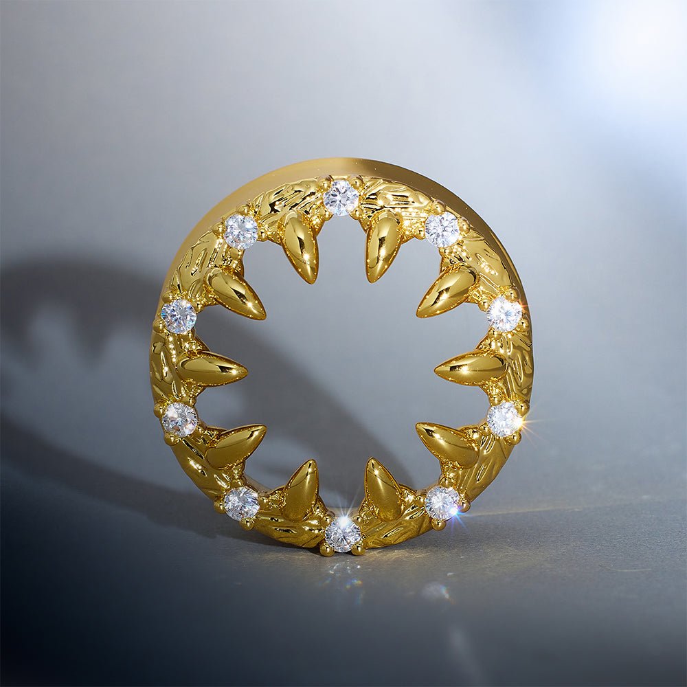 Strange Flower Moissanite S925 Silver Ear Gauge Tunnel (2Pcs) - AKAK BODYJEWELRY - ear - tunnel