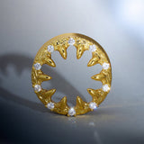Strange Flower Zircon S925 Silver Ear Gauge Tunnel (2Pcs) - AKAK BODYJEWELRY - ear - tunnel
