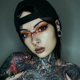 Strange Flower Zircon S925 Silver Ear Gauge Tunnel (2Pcs) - AKAK BODYJEWELRY - ear - tunnel