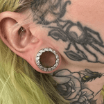 Straw Dream Moissanite S925 Silver Ear Gauge Tunnel (2Pcs) - AKAK BODYJEWELRY - ear - tunnel