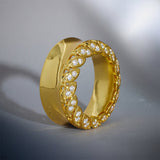 Straw Dream Zircon 14K Ear Gauge Tunnel (2Pcs) - AKAK BODYJEWELRY - ear - tunnel