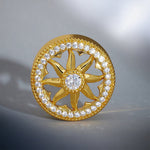 Sunrise Wreath Zircon 14K Ear Gauge Tunnel (2Pcs) - AKAK BODYJEWELRY - ear - tunnel
