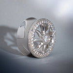 Sunrise Wreath Zircon S925 Silver Ear Gauge Tunnel (2Pcs) - AKAK BODYJEWELRY - ear - tunnel