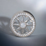 Sunrise Wreath Zircon S925 Silver Ear Gauge Tunnel (2Pcs) - AKAK BODYJEWELRY - ear - tunnel