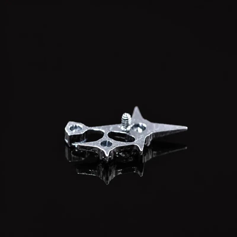 Titanium Blue CZ Geometric Spike Piercing Jewelry | 1PC - AKAK BODYJEWELRY-ear-tunnel