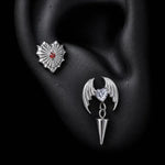 Titanium Gothic Cubic Zirconia Piercing Jewelry | 1PC - AKAK BODYJEWELRY-ear-tunnel