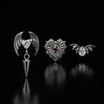 Titanium Gothic Cubic Zirconia Piercing Jewelry | 1PC - AKAK BODYJEWELRY-ear-tunnel