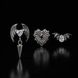 Titanium Gothic Cubic Zirconia Piercing Jewelry | 1PC - AKAK BODYJEWELRY-ear-tunnel