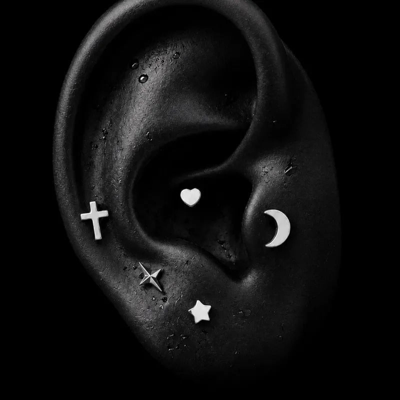 Titanium Unisex Symbol Piercing Jewelry | 1PC - AKAK BODYJEWELRY-ear-tunnel