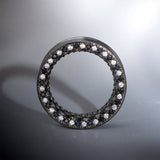 Tungsten Steel Moissanite Checkerboard Tunnel(2pcs) - AKAK BODYJEWELRY - ear - tunnel