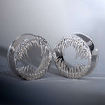 Tungsten Steel Venomous Maw Ear Gauge Tunnel（2Pcs） - AKAK BODYJEWELRY - ear - tunnel