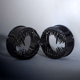 Tungsten Steel Venomous Maw Ear Gauge Tunnel（2Pcs） - AKAK BODYJEWELRY - ear - tunnel