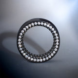 Tungsten Steel White Moissanite Stars Shining Ear Gauge Tunnel(2pcs) - AKAK BODYJEWELRY - ear - tunnel