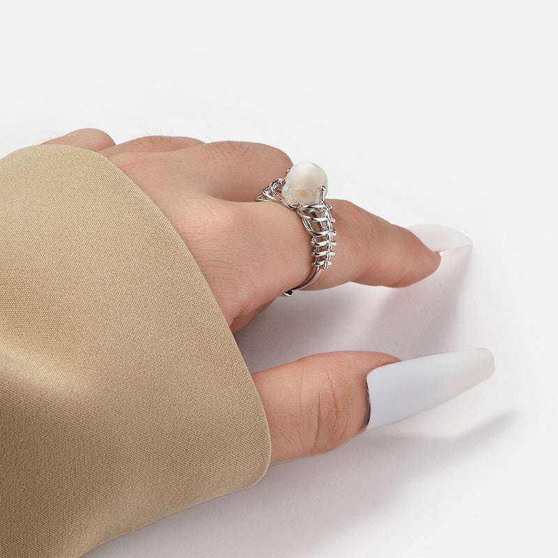 Wraith Spine S925 Silver Ring - AKAK BODYJEWELRY - ear - tunnel
